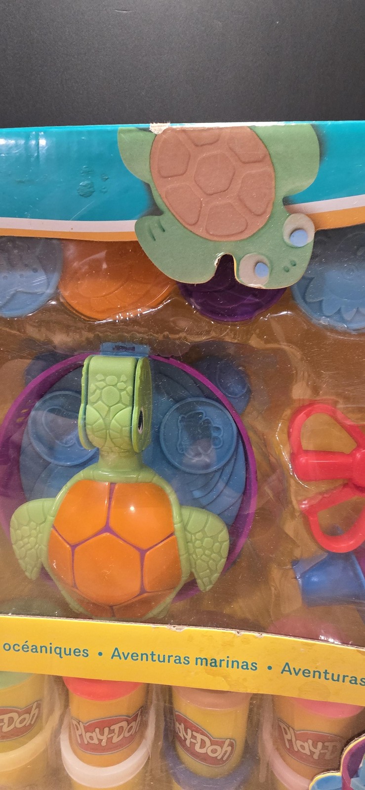 Play-Doh Ocean Adventures Modeling Compound Playset 10 Cans Turtle Hasbro Set