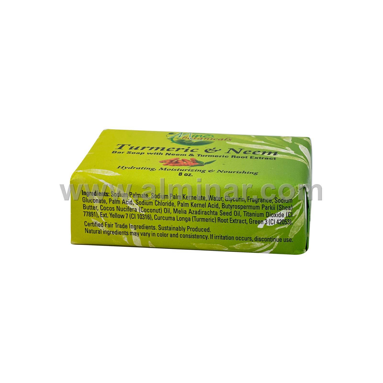 Turmeric & Neem Bar Soap 8oz by Mine Botanical