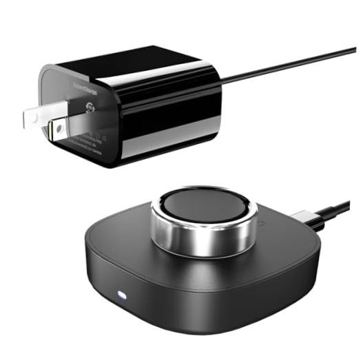 Charger for Oura Ring Gen4 (Size 9) - Fast Charging Dock with USB-C 9 (Black)