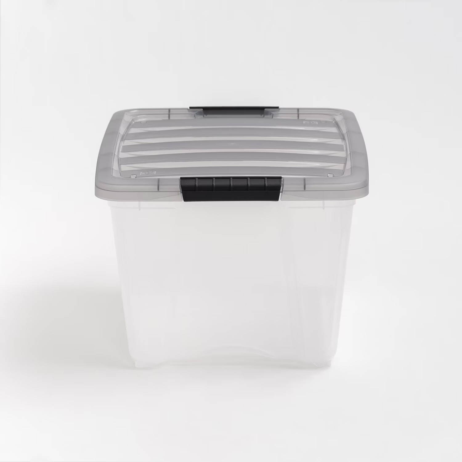 2 Pack IRIS 32Qt Storage Bin Plastic Stackable Container Lid Tote Organizer