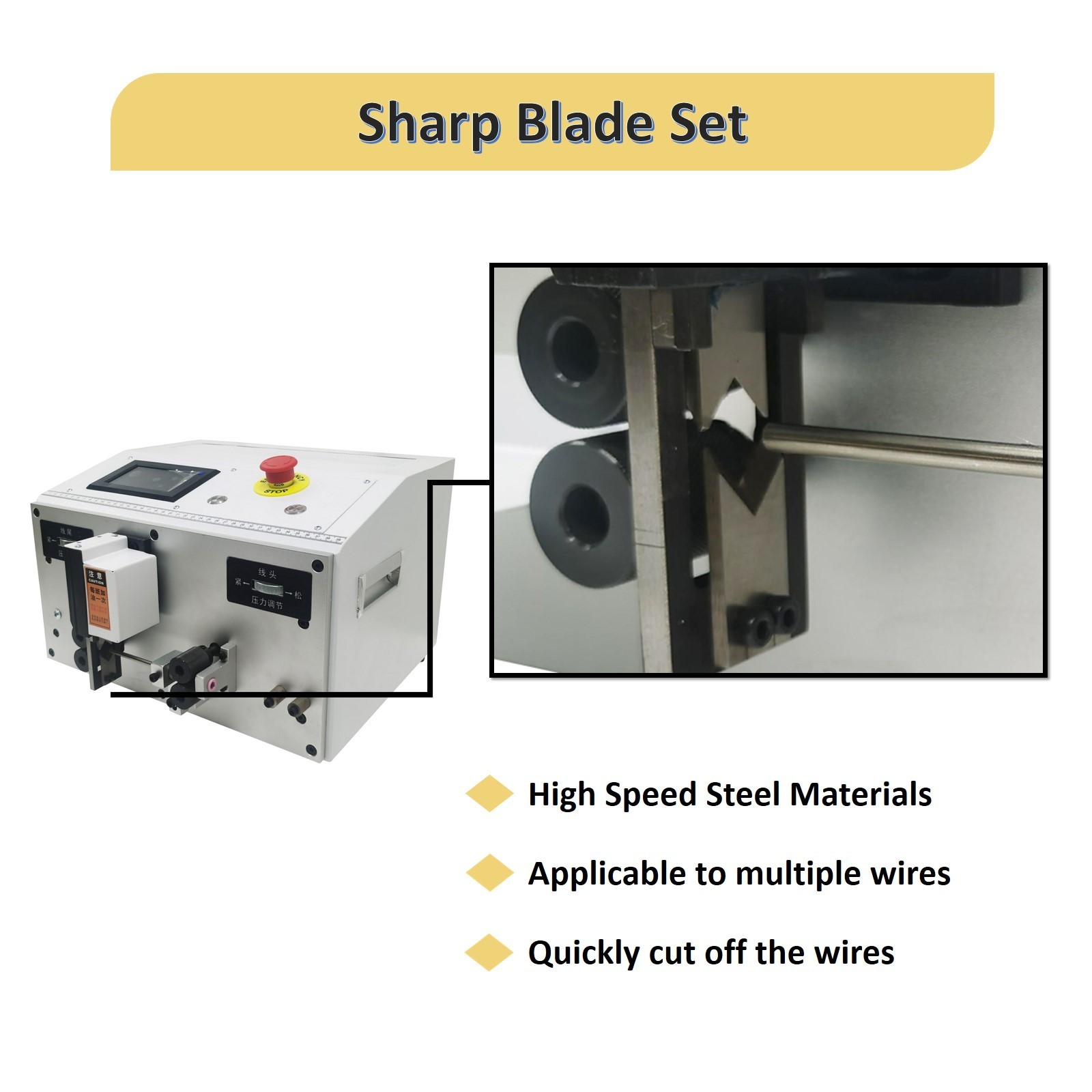Fully Automatic Computer Wire Stripping Cutting Machine for BVR Single Wire 110V