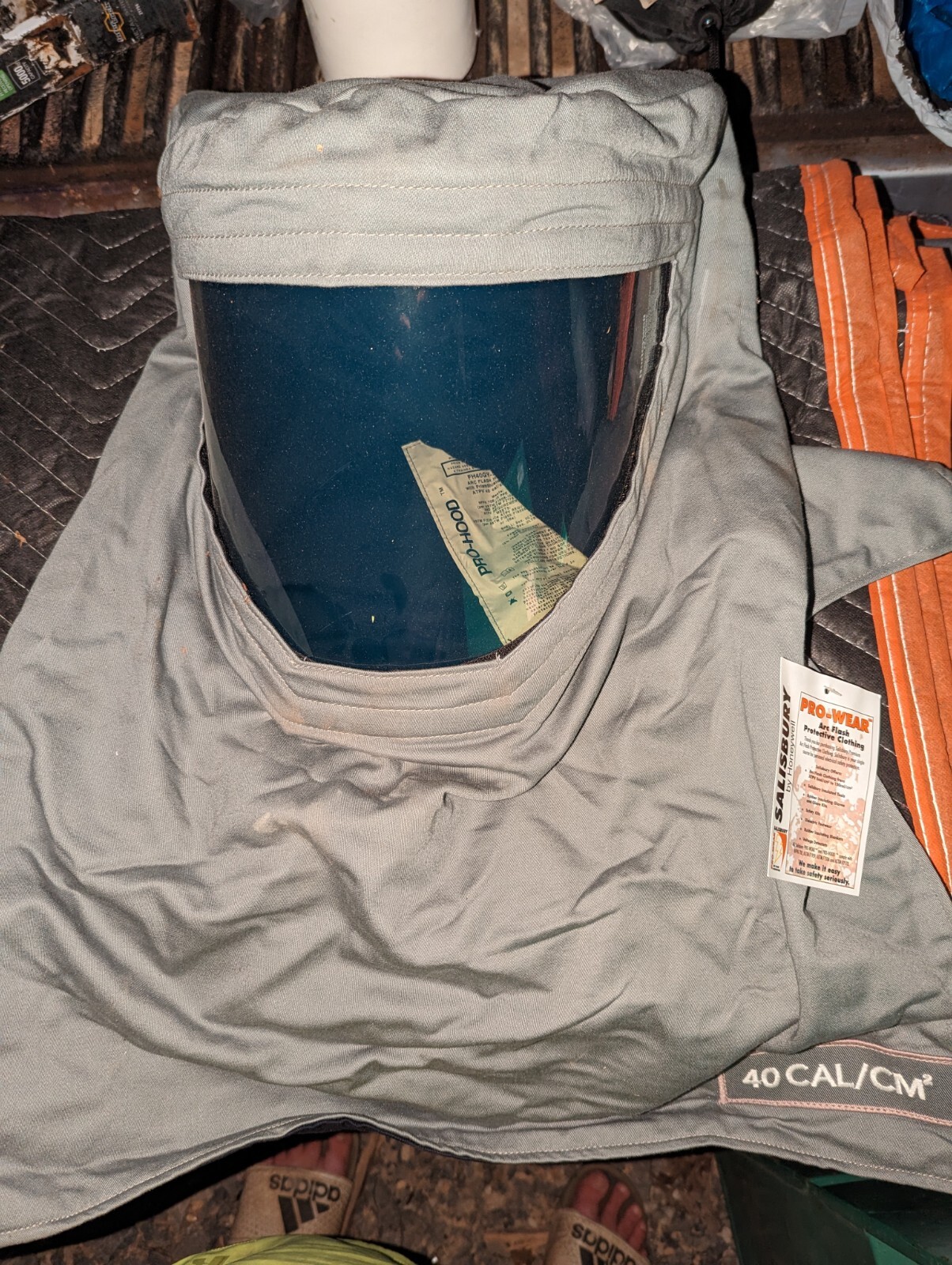 Used Honeywell Salisbury FH40GY Arc Flash Hood 40CAL -free shipping