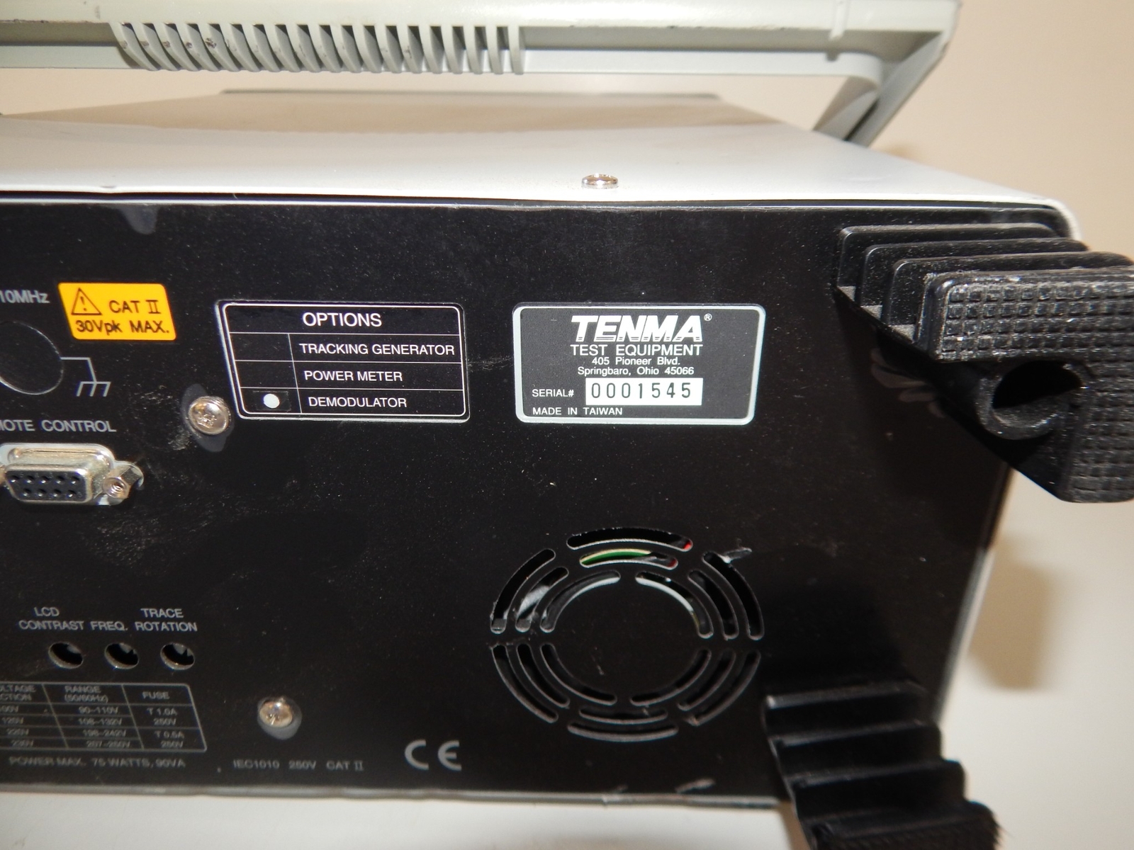 TENMA 72-6696 1GHz SPECTRUM ANALYZER (UWN99)