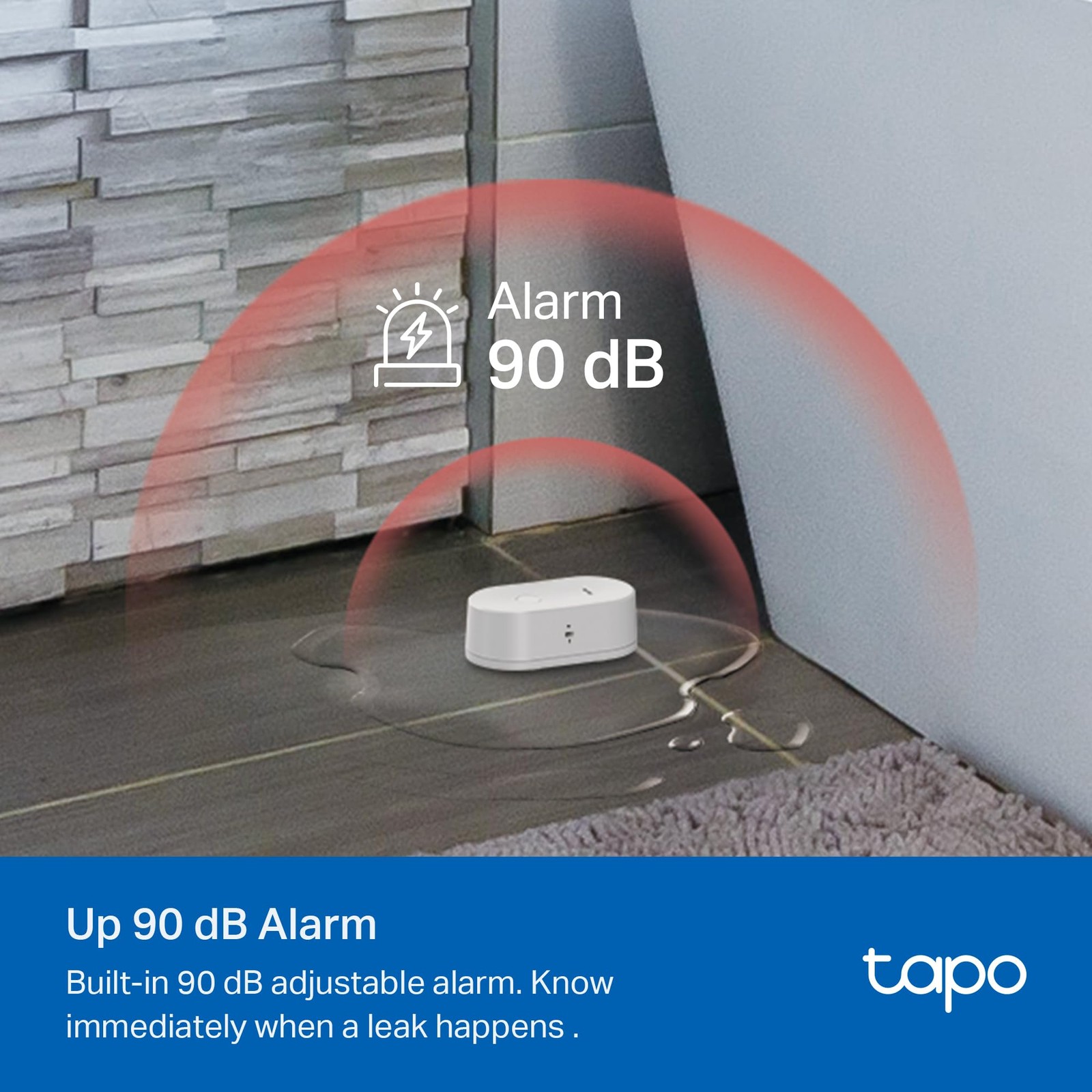 TP-Link Smart Water Leak Detector, Wi-Fi with Rapid Dripping Detection, 90dB ...