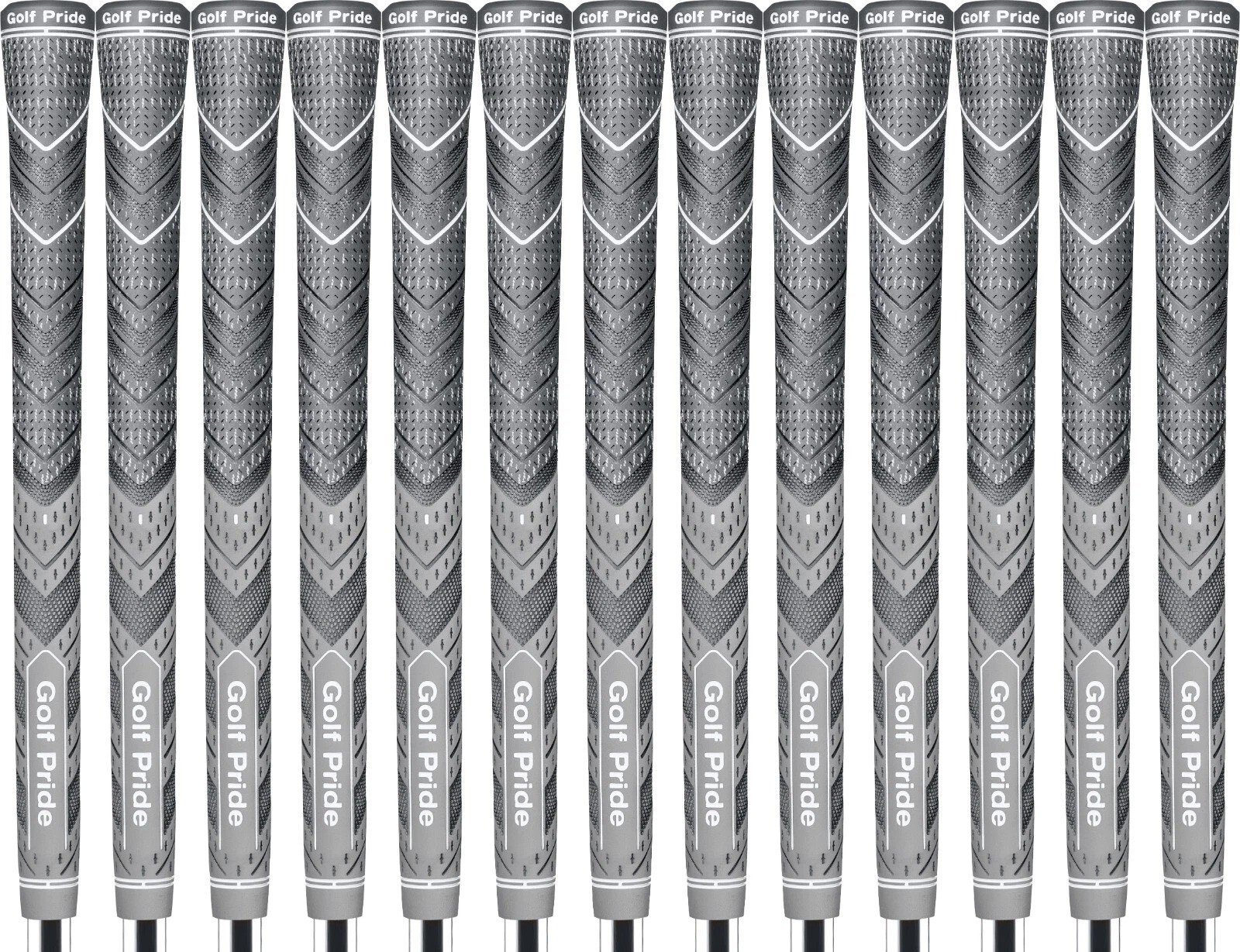 Golf Pride MCC Plus4 Gray Standard Grip - Set of 13 - #1 Hybrid Grip in Golf!