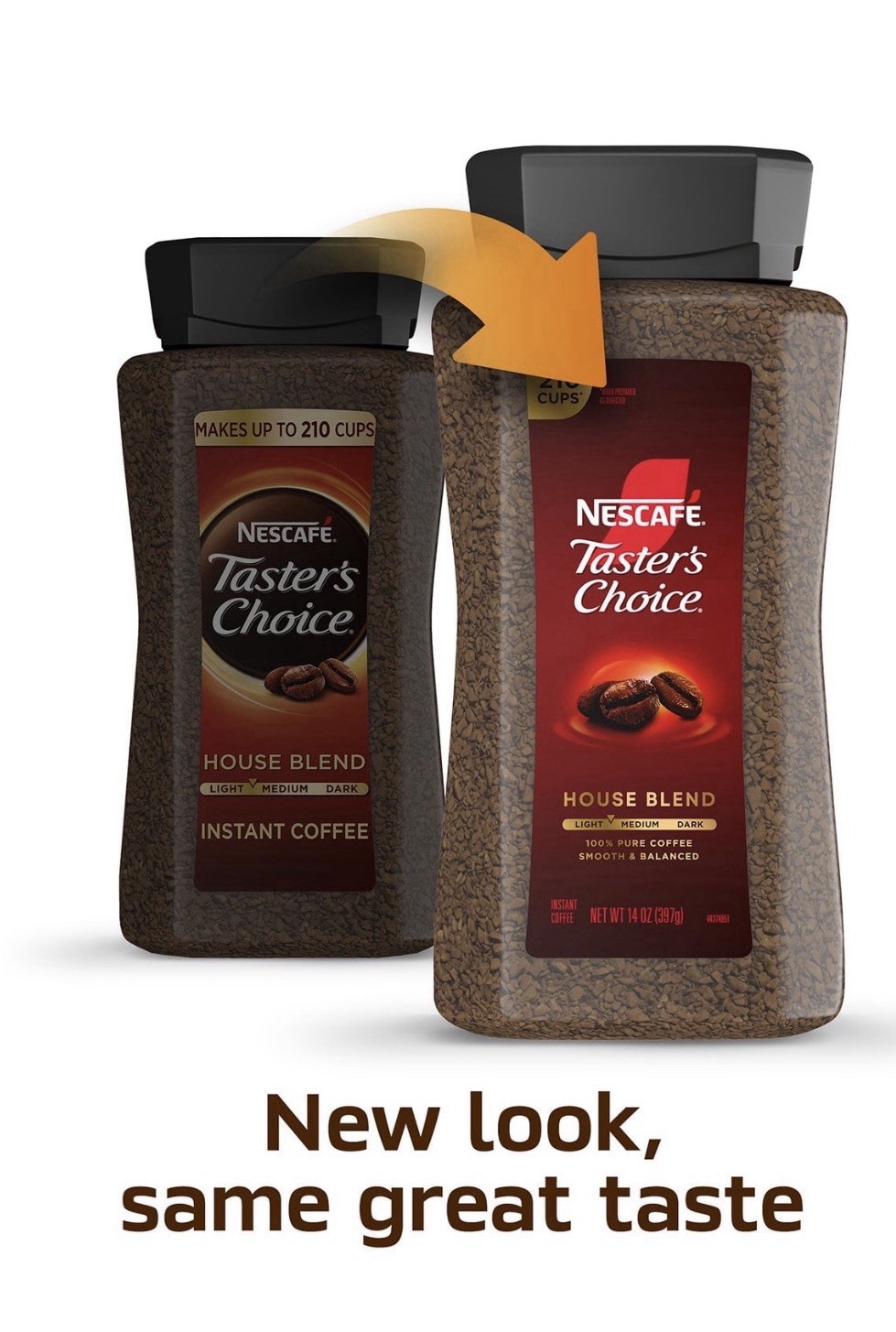 Nescafé Taster's Choice House Blend Light-Medium Instant Coffee, 14 oz.