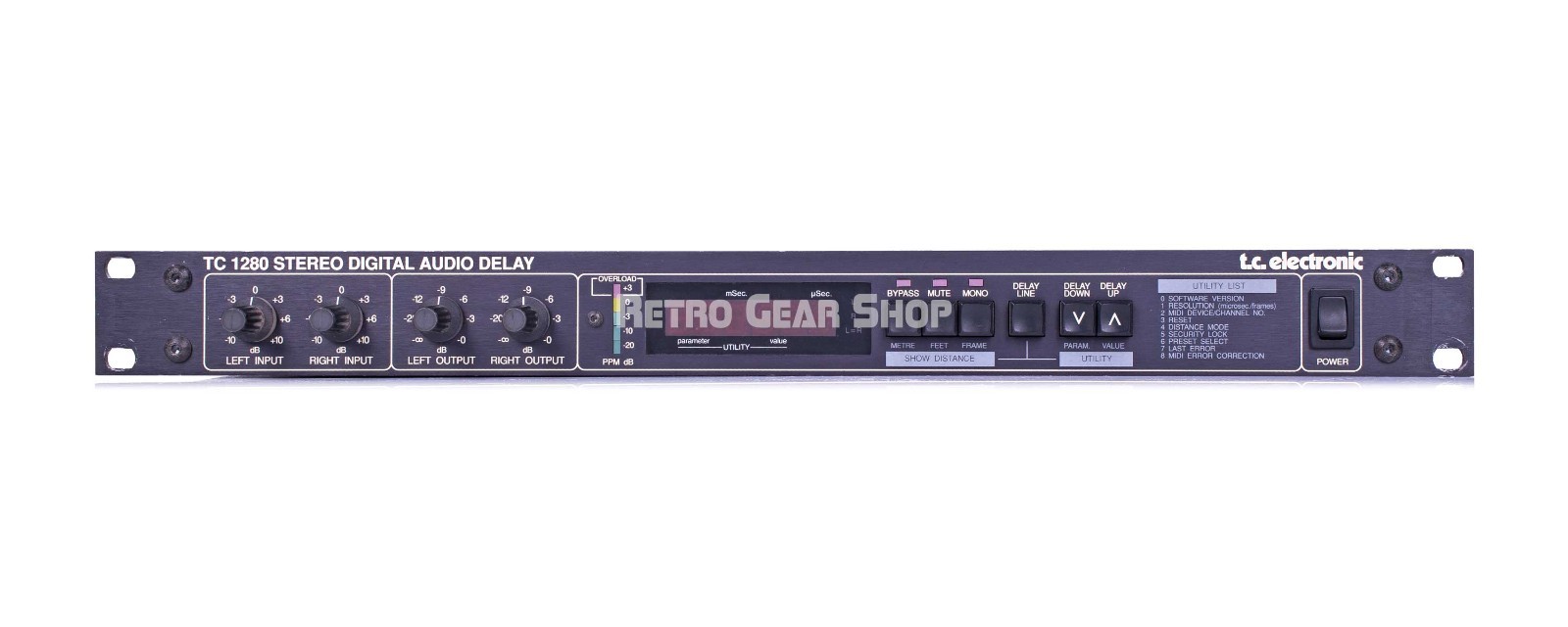 TC Electronic 1280 Stereo Digital Audio Delay Vintage Rare Rack Effect