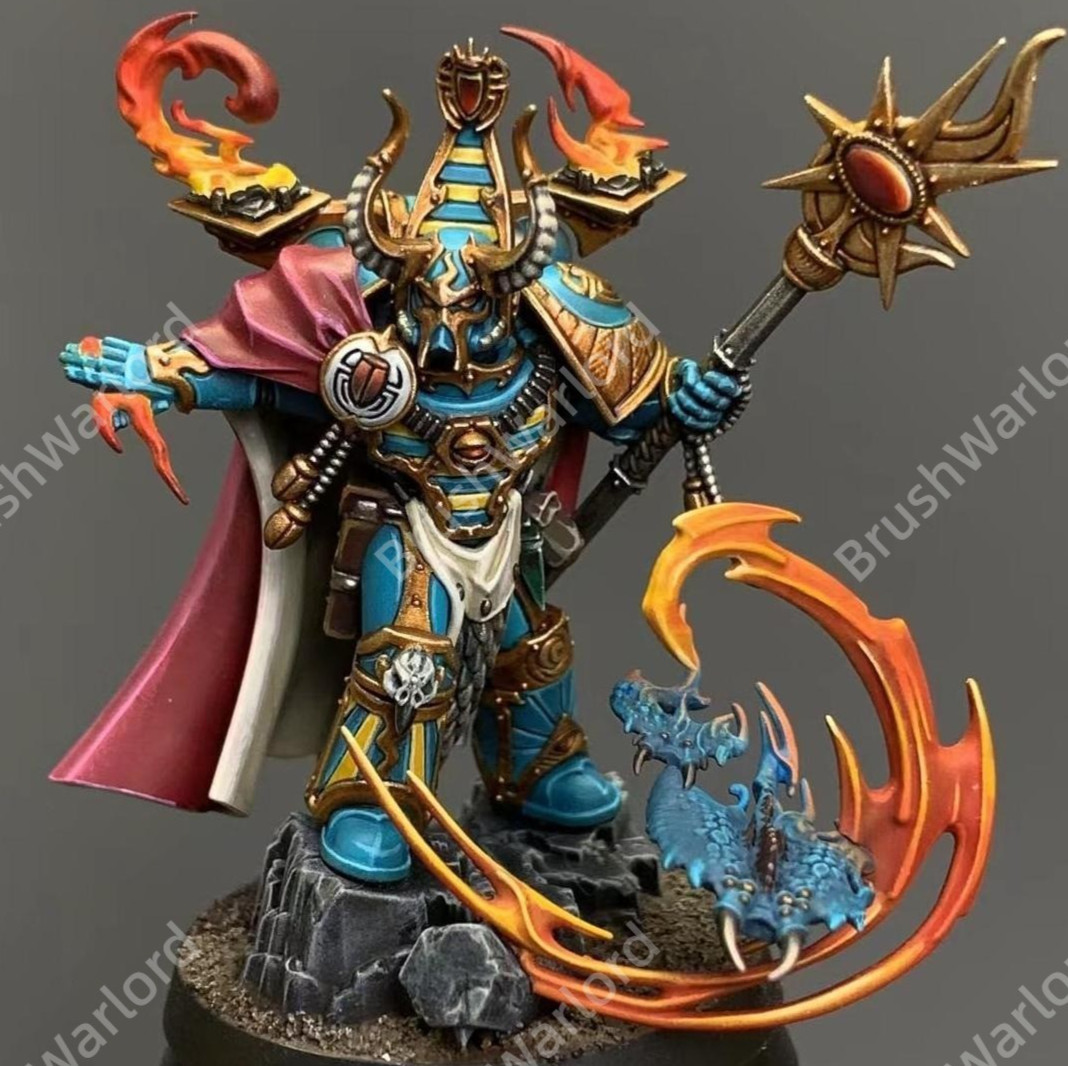 GW Warhammer 40K Chaos Space Marines Thousand Sons Infernal Master Pro-Painted