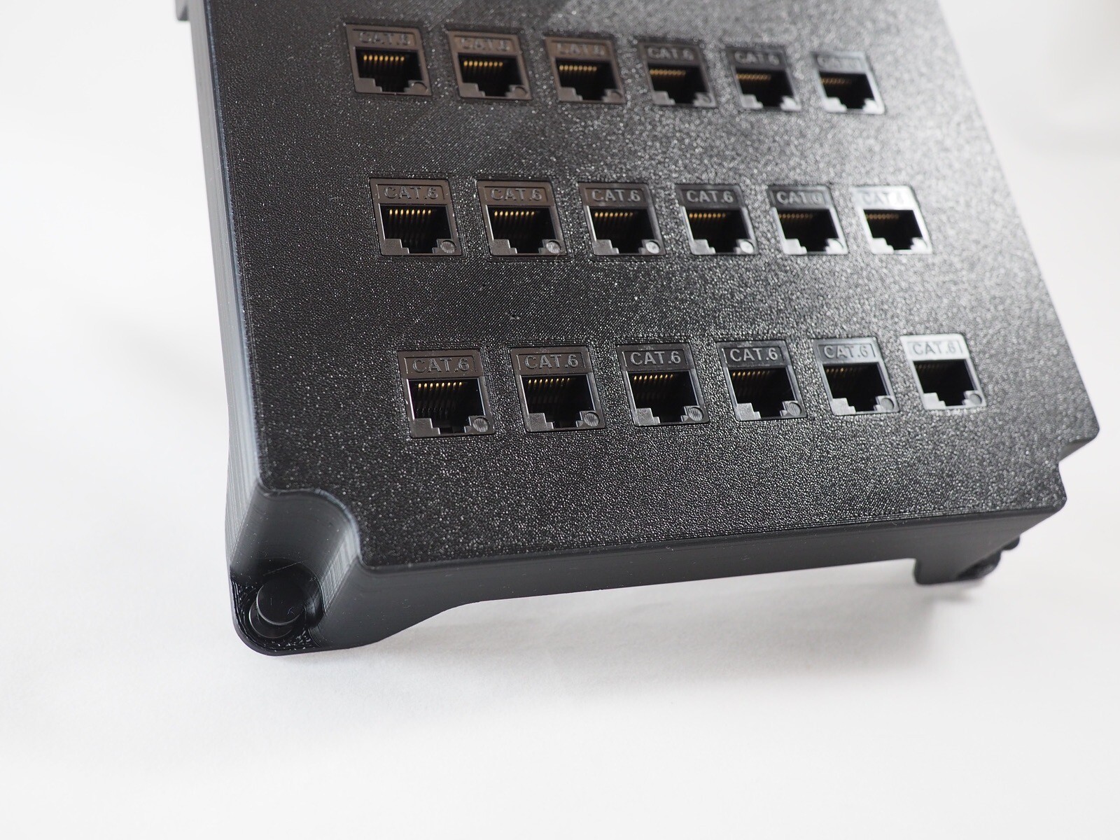Patch Panel, 24-Port, Cat6 Keystone Jacks for Leviton Structured Media Center