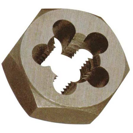 Zoro Select 10M982 Hex Threading Die, 1 1/8"-12, Unf, 10M982