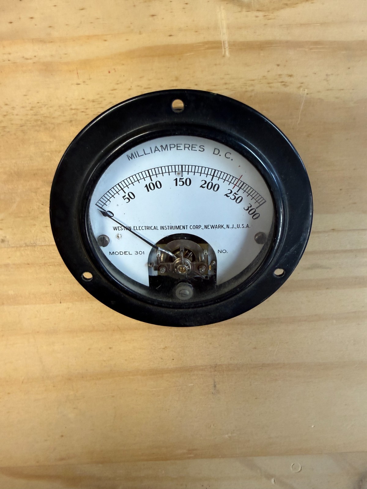 Western Electrical DC Milliamp panel guage Model 301