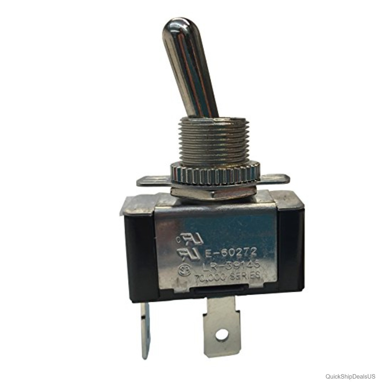 Toggle Switch SPST ON-OFF 20A 125V AC 10A 277V AC Spade Terminal Heavy Duty