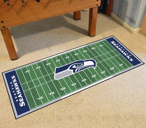Seattle Seahawks Football Field Runner Mat 72"x30" NFL Licensed Rug Gift Carpet