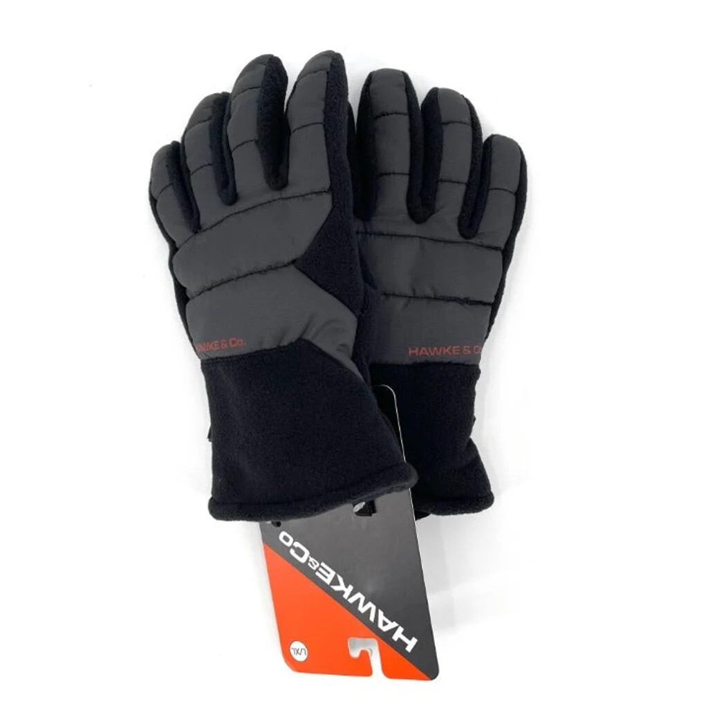 NWT Hawke & Co mid-weight mixed media gloves S/M