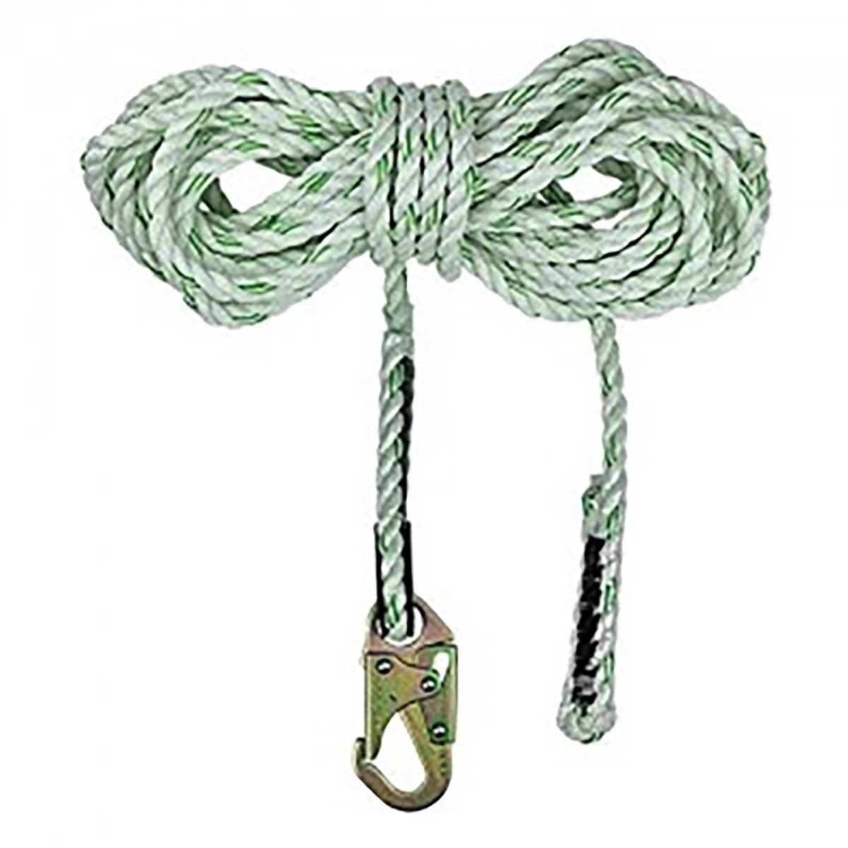 SafeWaze FS700-75 75' Rope Lifeline Double Locking Snap Hook 5/8in