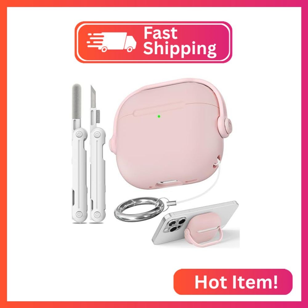 Women Case for Airpods 4 (Cherry Blossom Pink) for Men Women