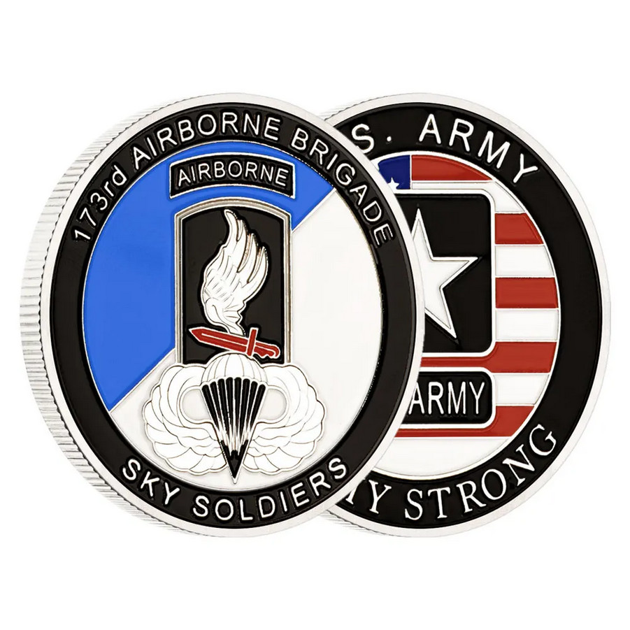Army 173d Airborne Brigade Challenge Coin Collectible Commemorative Military 1pc