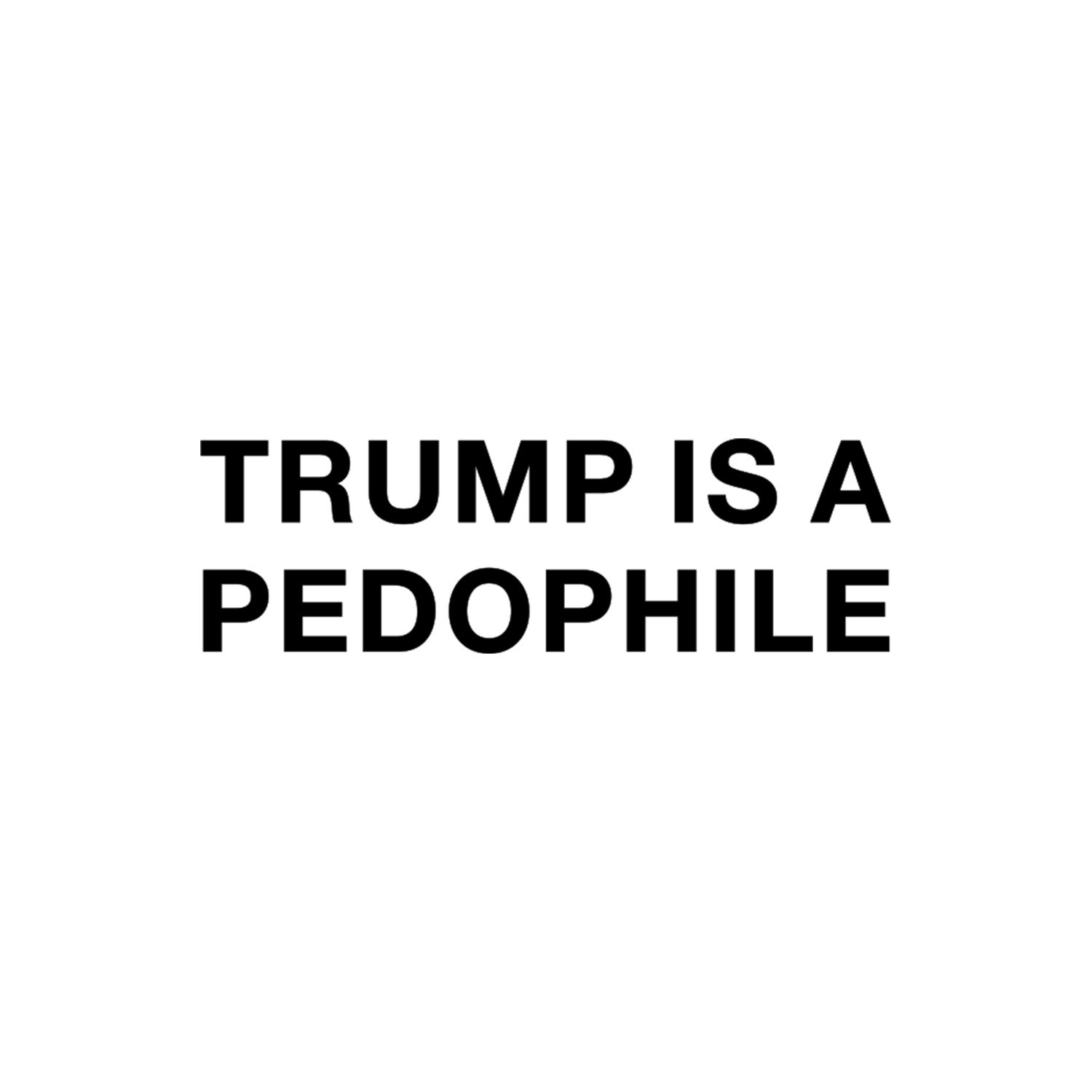 Self Inking Text Stamp 1" x 2.5" Bold Message Rubber Stamp Trump Is A Pedophile