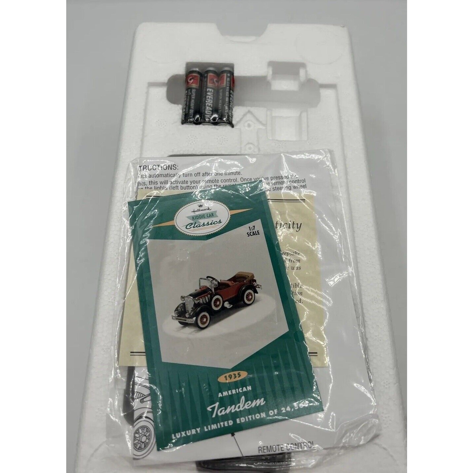 Hallmark 1999 Kiddie Car Classics 1935 Luxury Limited Edition American Tandem E