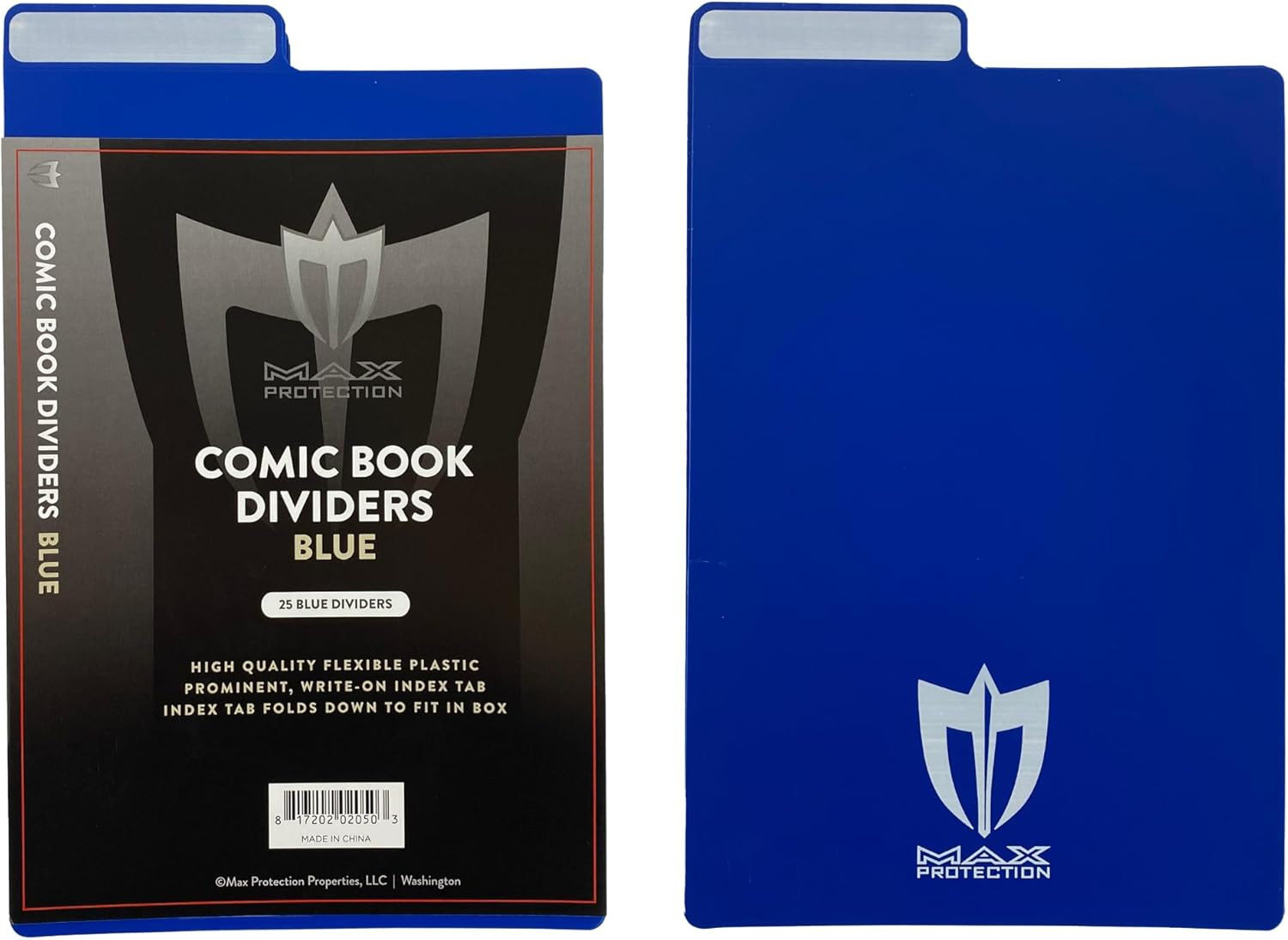 Max Protection Comic Book Dividers with Tabs - 30Pt Plastic Archival Quality for