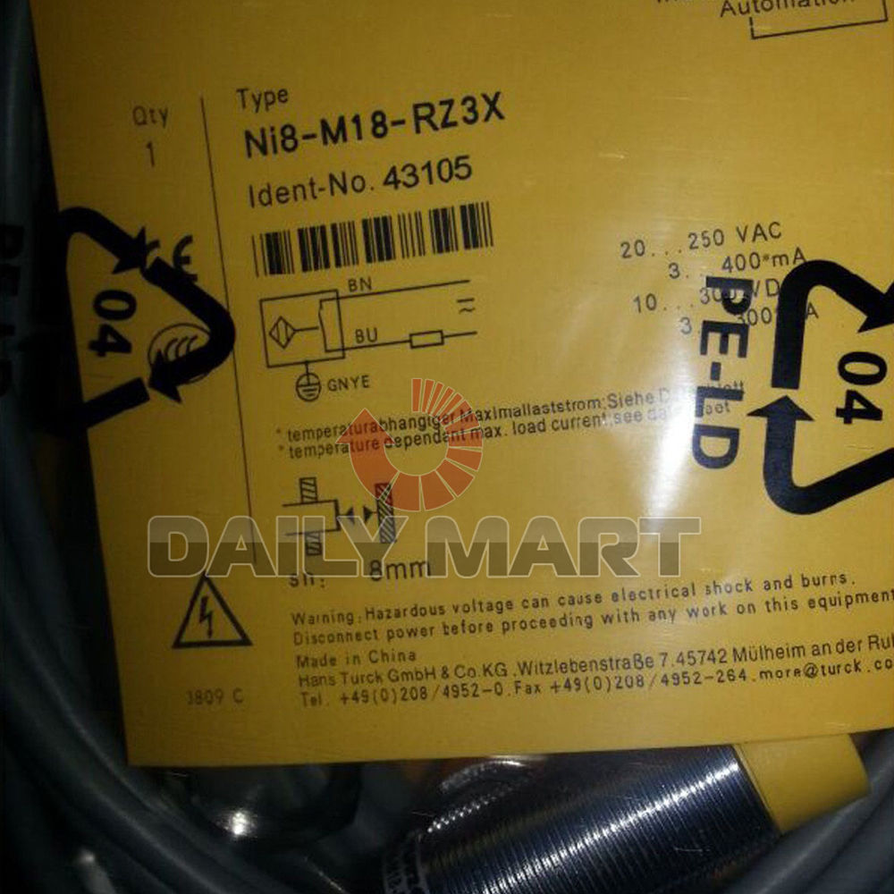 Brand New Box TURCK NI8-M18-RZ3X Inductive Proximity Photoelectric Sensor Switch