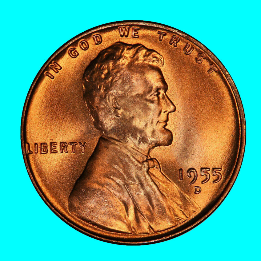 1955-D Lincoln Wheat Cent Penny ~ BU UNCIRCULATED~ 1c Coin Collectible