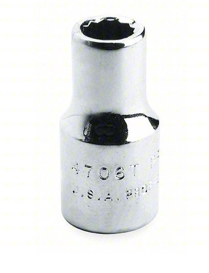 PROTO J5754 Socket, Steel, Satin, 1 11/16 in