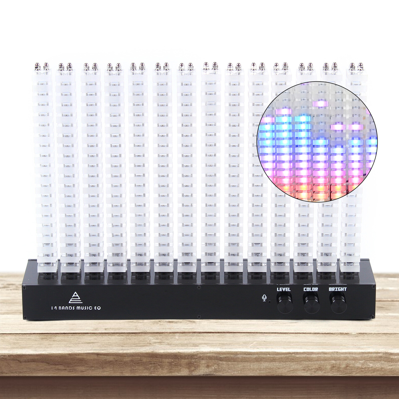 Acrylic 14-Segment Spectrum Analyzer Led Rhythm Light Music Spectrum Light 110V