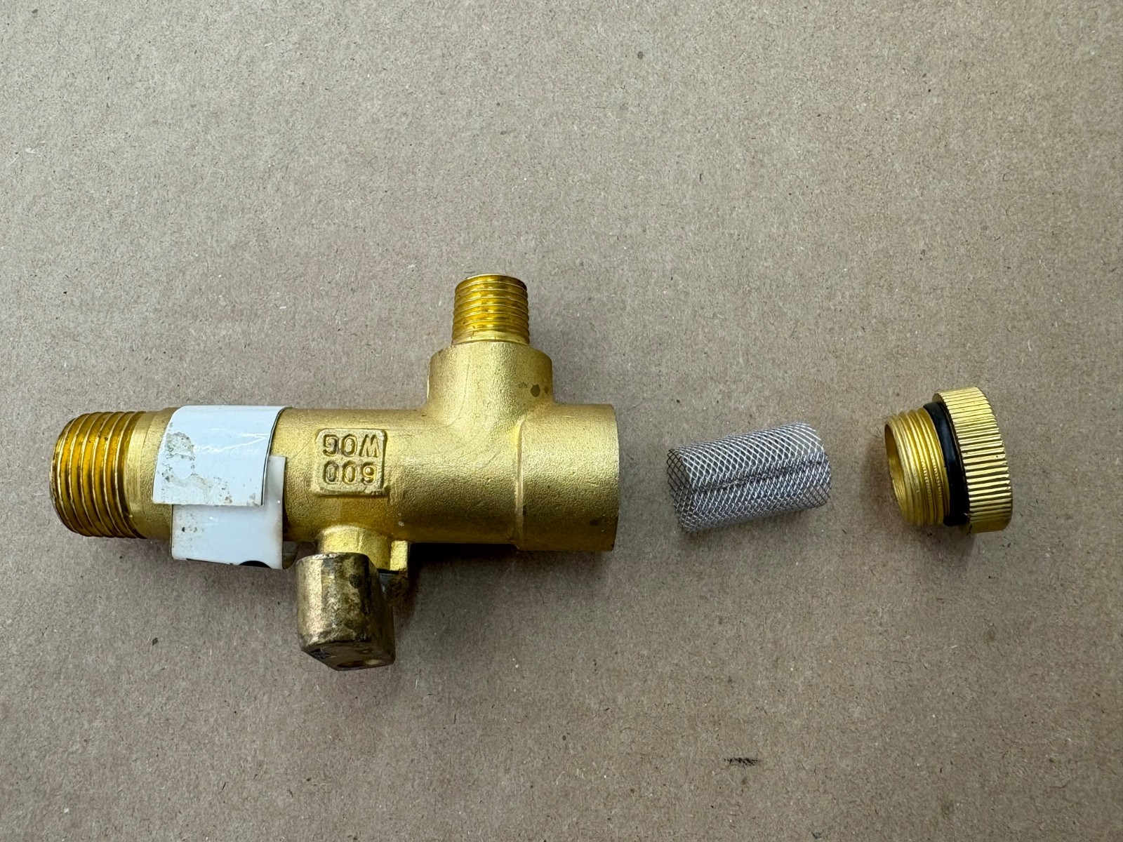 DeVilbiss Automatic air compress Y drain valve with screen 130513