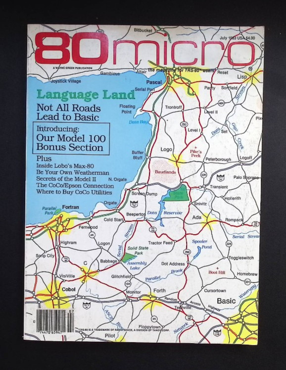 Vintage Lot of 8 - 80s Microcomputing TRS-80 Computer Magazines 1983
