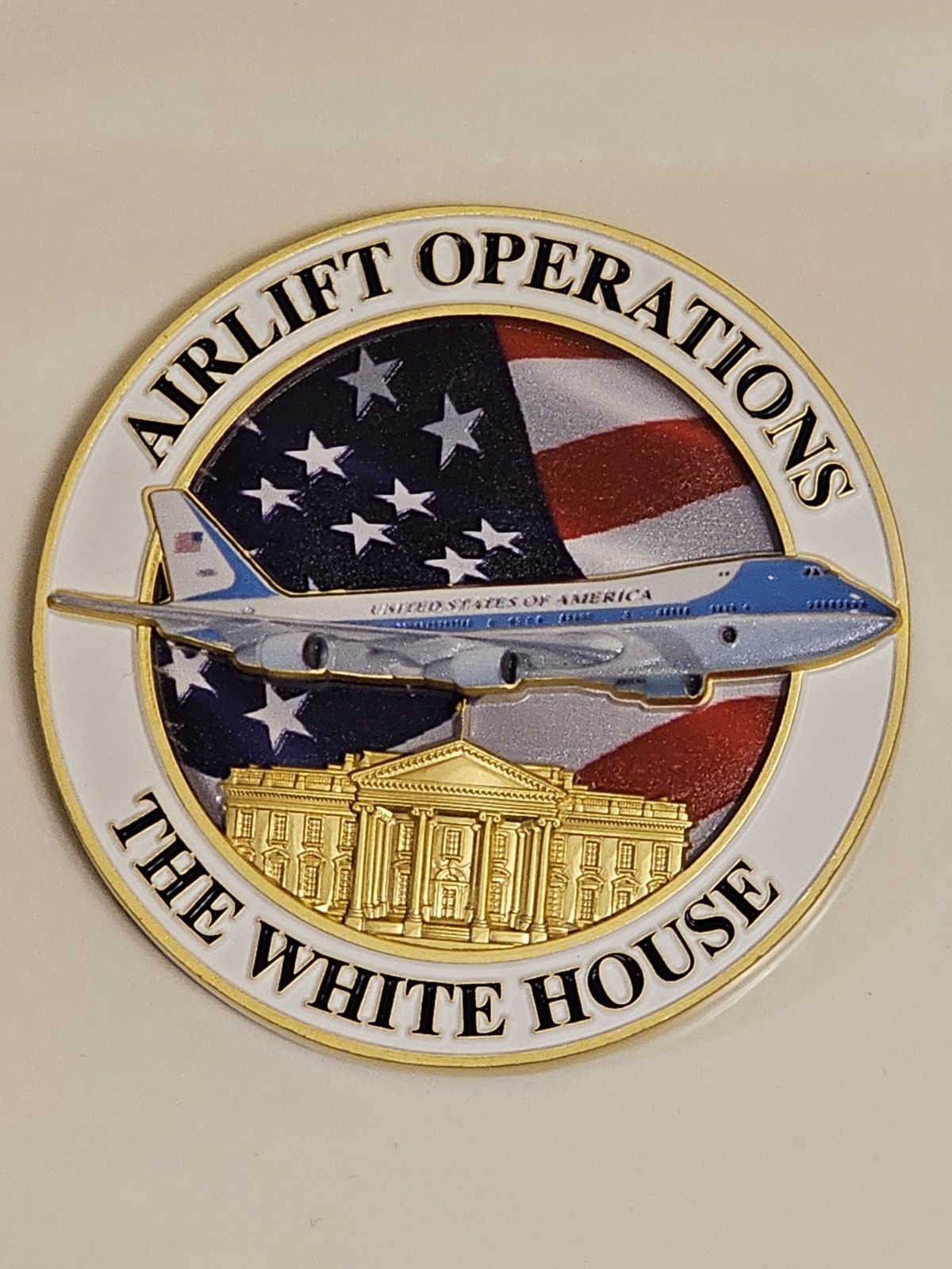 WHITE HOUSE AIR FORCE ONE OPERATIONS (AF-1) CHALLENGE COIN~2026