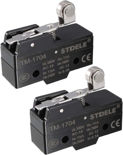 TM-1704 SPDT 1NO+1NC Panel Mount Short Hinge Roller Lever Micro Limit Switch