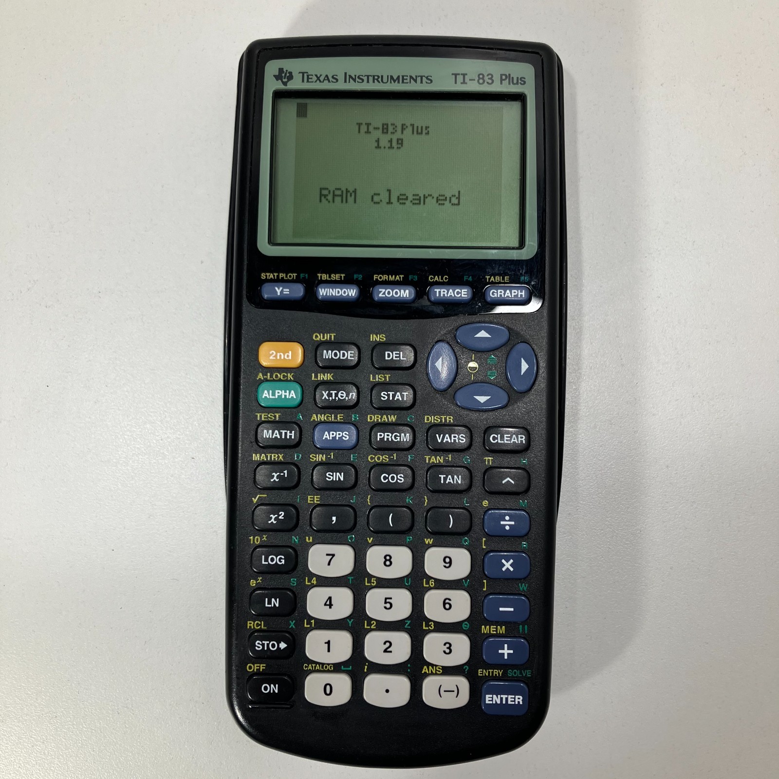 Texas Instruments TI-83 Plus Graphing Calculator w/ Slide Cover Tested Working