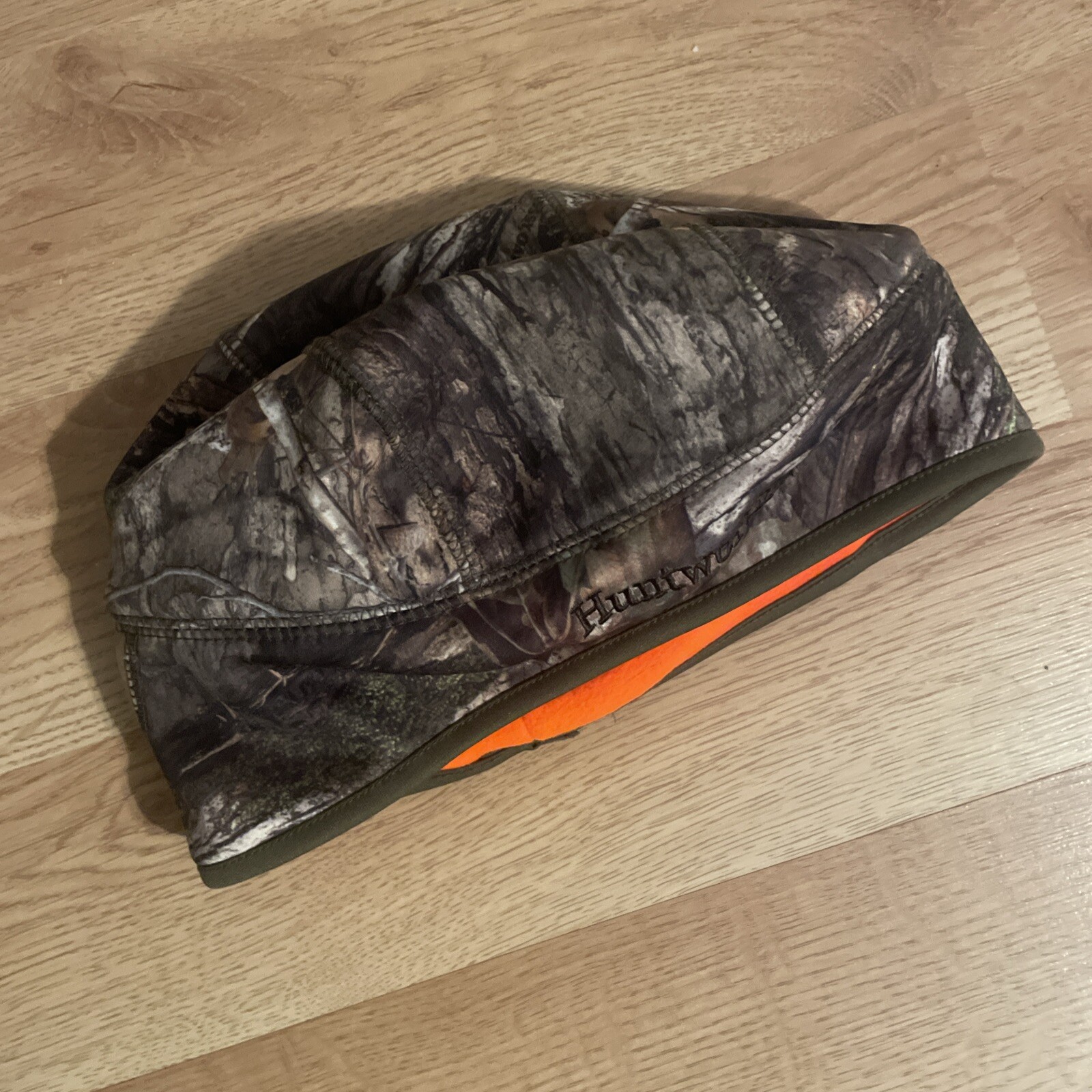 Victor Huntworth Mossy Oak Reversible Heavy Weight OS Beanie - Camo/Orange - NWT