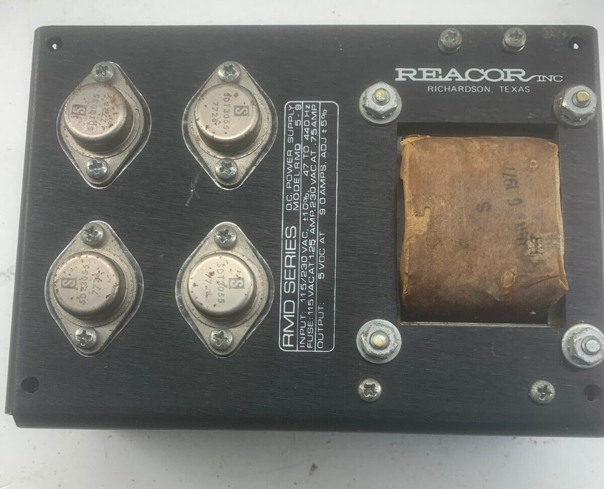 REACOR INC RMD 5-9 DC POWER SUPPLY
