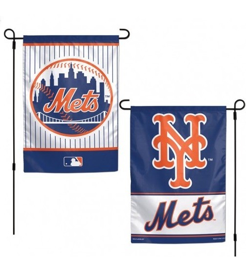 New York Mets Flag 12x18 Garden Style 2 Sided USA Stock New