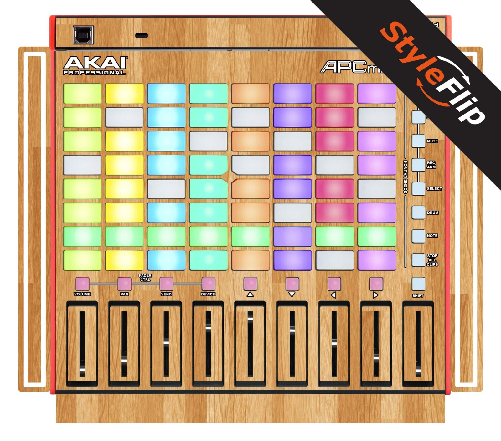 Akai APC Mini MK2 Skin | Wood #5 | Protective Decal | StyleFlip Skins