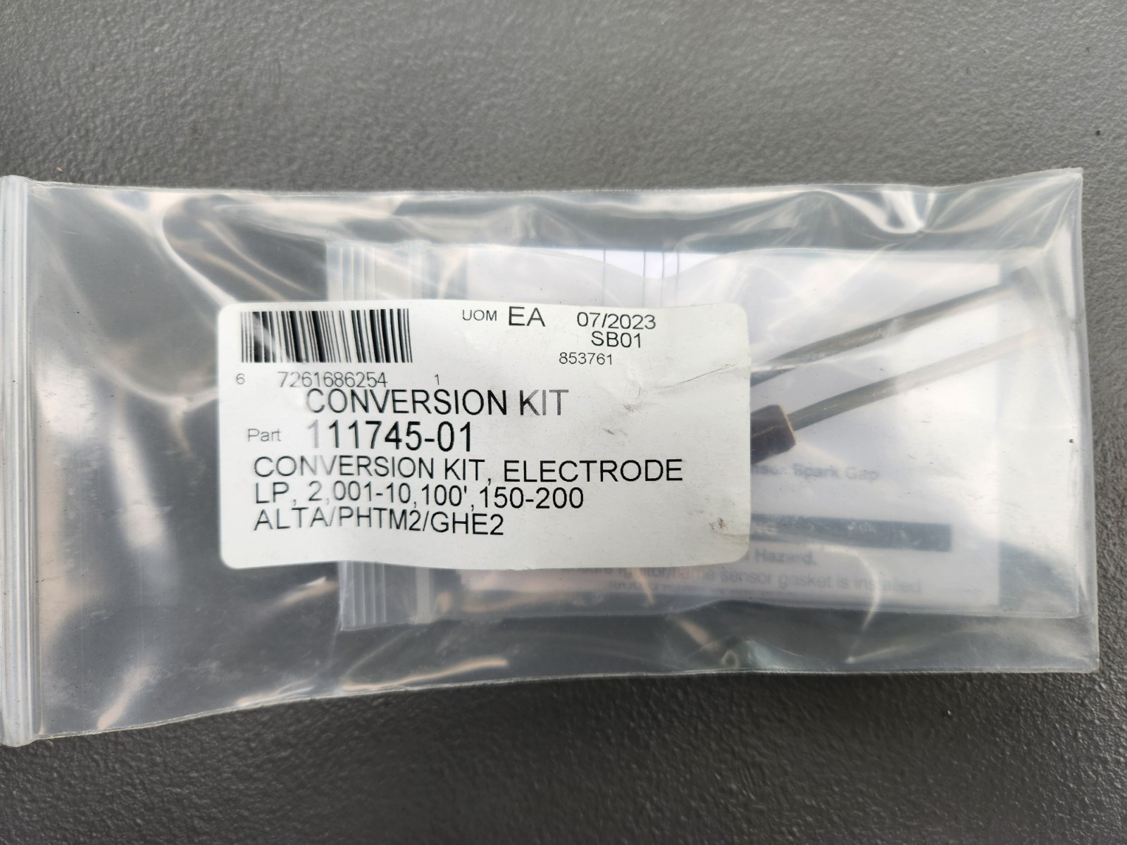 111745-01 Conversion Electrode LP 2,001-10,100', 150-200 Alta/Phtm2/Ghe2