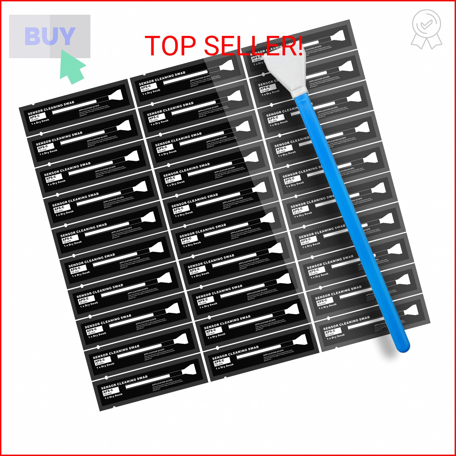 AAWipes Sensor Cleaning Swabs for APS-C Sensors of DDR DSLR or SLR Camera (10 Pa