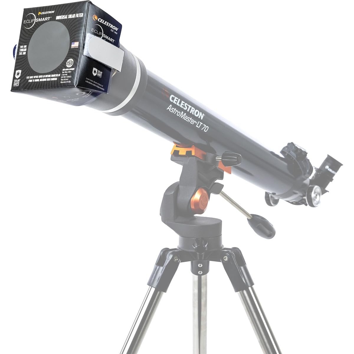 Celestron – EclipSmart Safe Solar Eclipse Telescope and Camera Filter – OD
