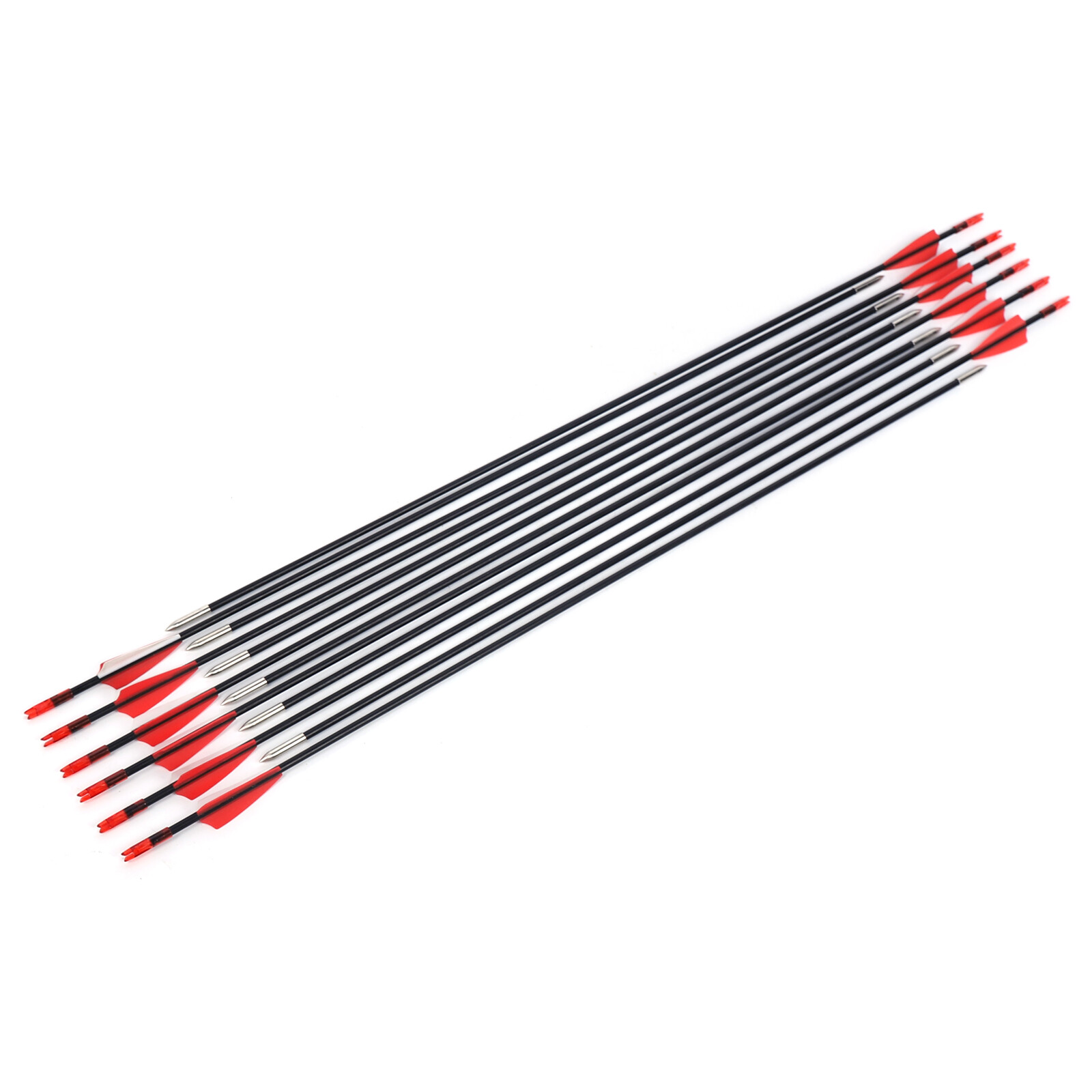 12PCS 31.5" Arrows for Compound Bow - Target Practice Archery Arrows for Adults