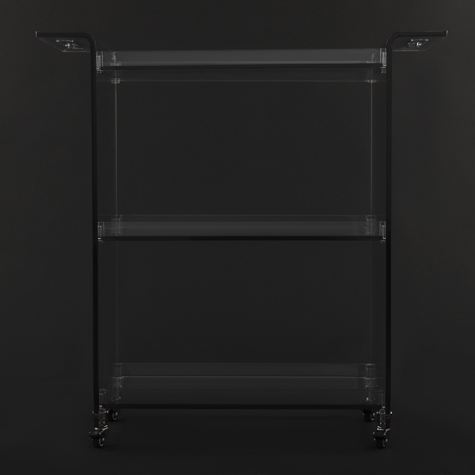 Mobile PC Rolling Cart,PC Cart with Wheels, Rolling Serving Cart