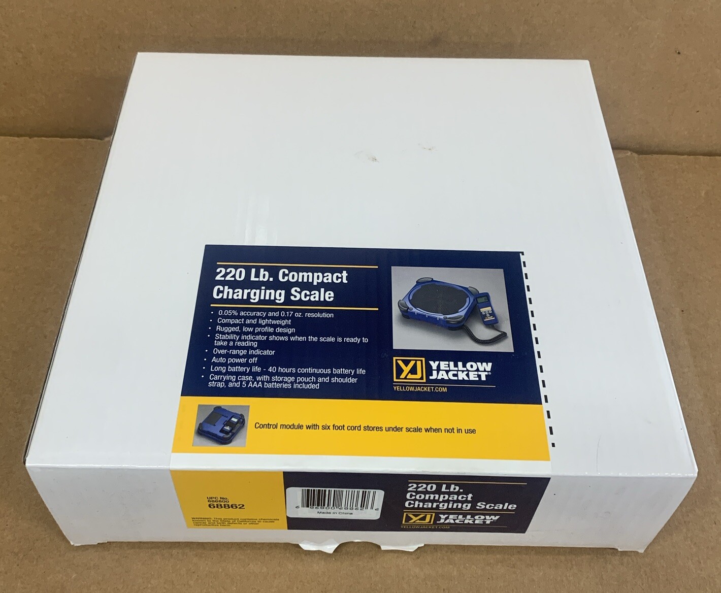 YELLOW JACKET 220LB REFRIGERANT CHARGING SCALE 68862