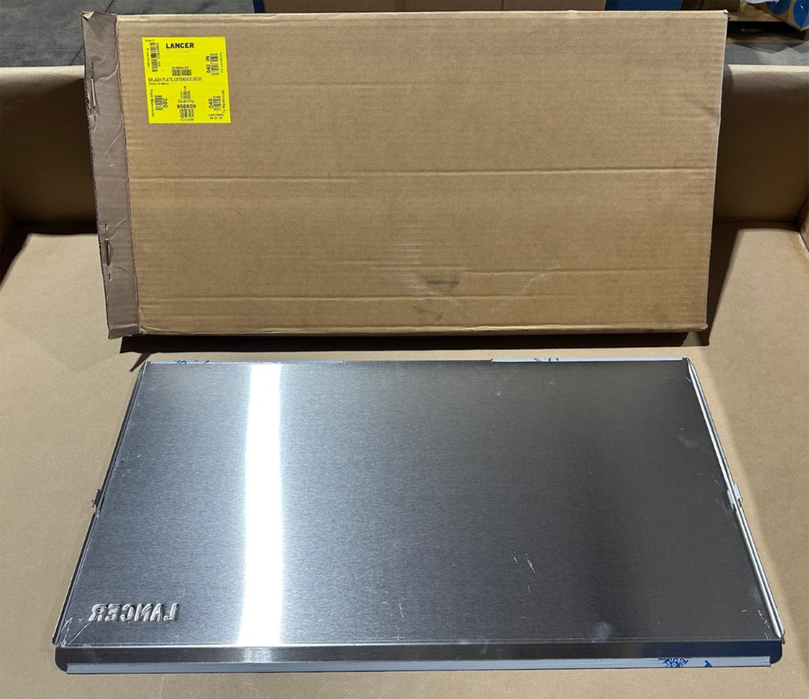 Genuine Lancer Extended Splash Plate for IBD30 30" Beverage Dispenser 308565SP