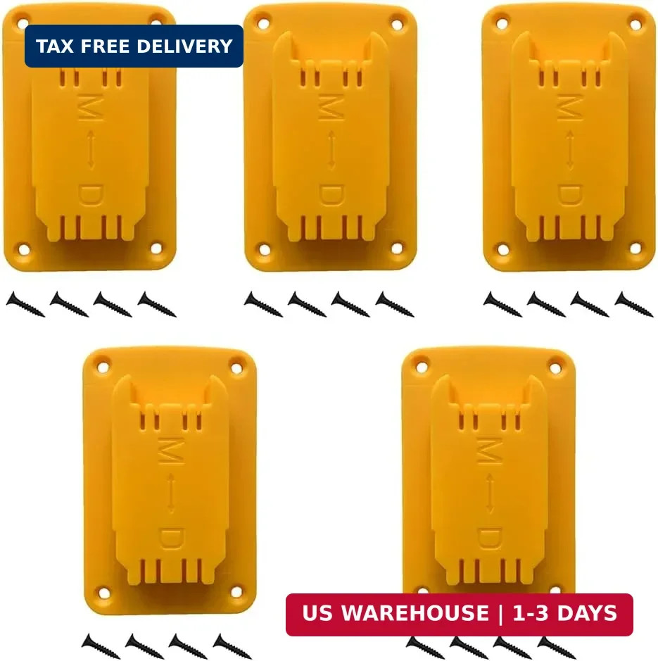 5Packs Tool Holders for Dewalt 20V 12V Drill Tool Mount Fit for Milwaukee M18 To