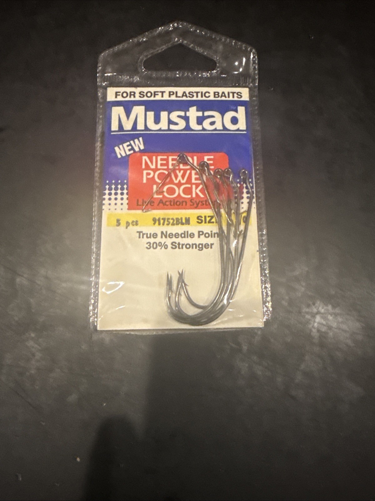 Mustad Ref 91752BLN 5/0 Needle Power Lock Pack Of 5