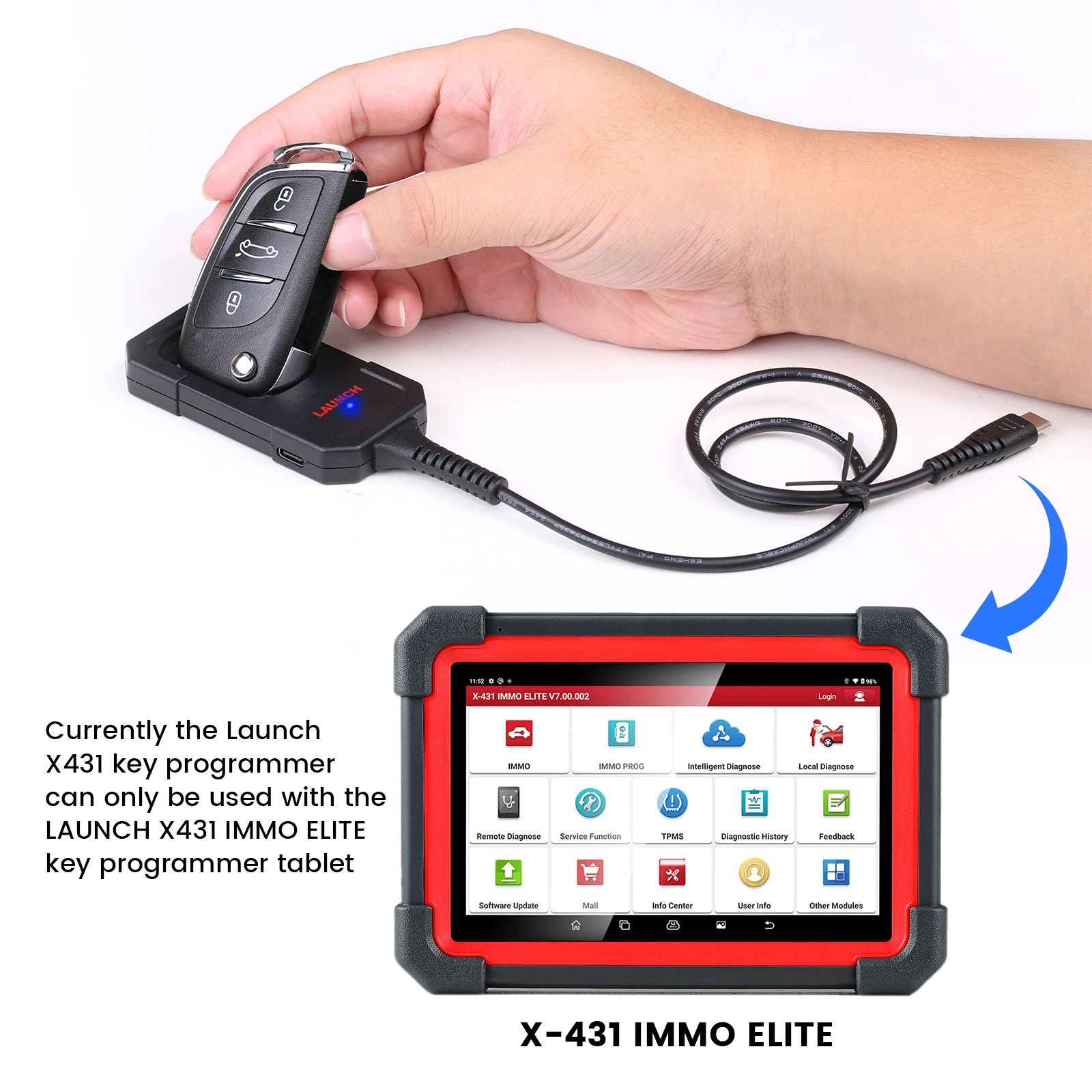 Launch X431 Key Programmer with Super Chip & 4 Sets of Smart Keys