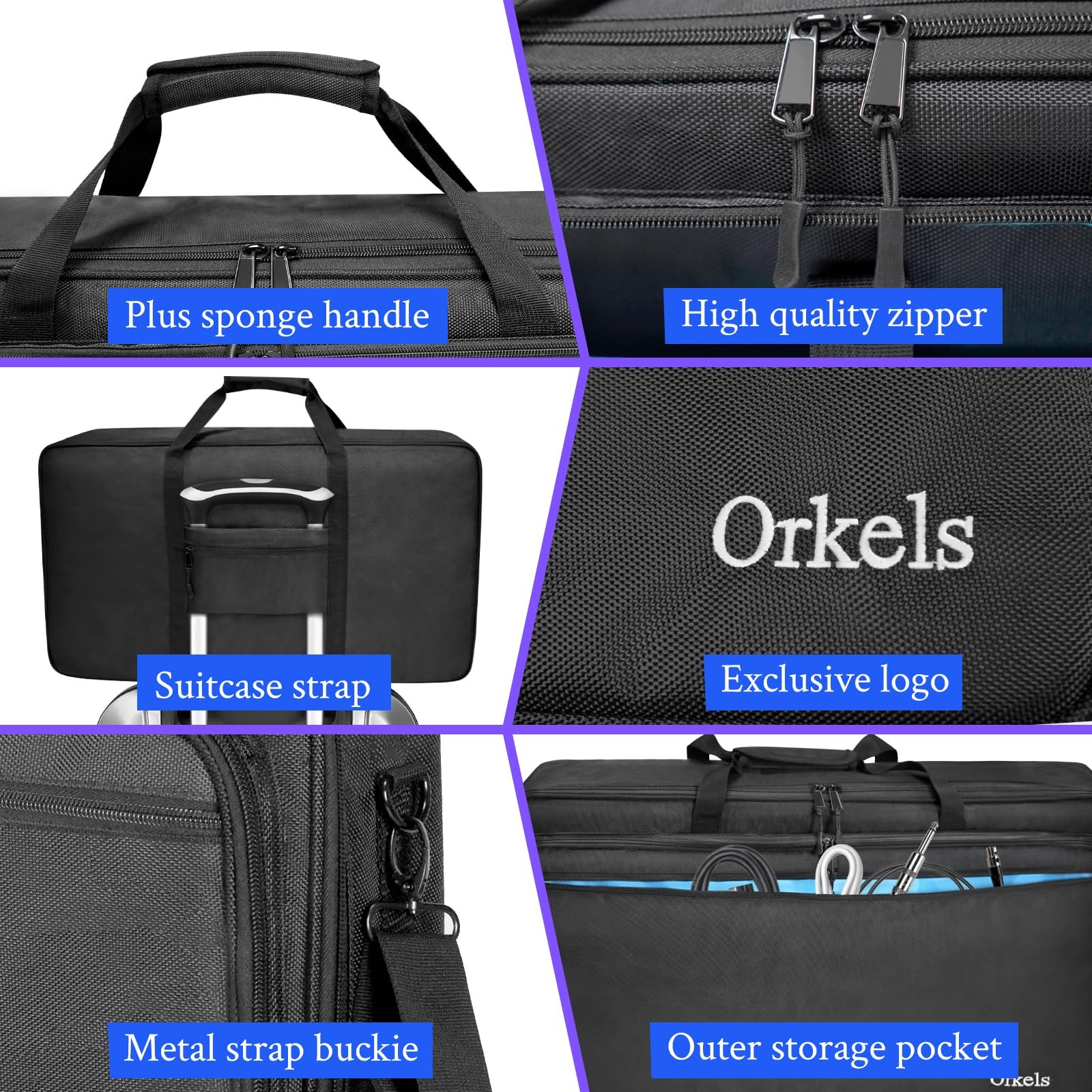 ORKELS DJ Controller Bag Case Compatible with DDJ-REV1/DDJ-SR2/DDJ-SR/OMNIS-D...