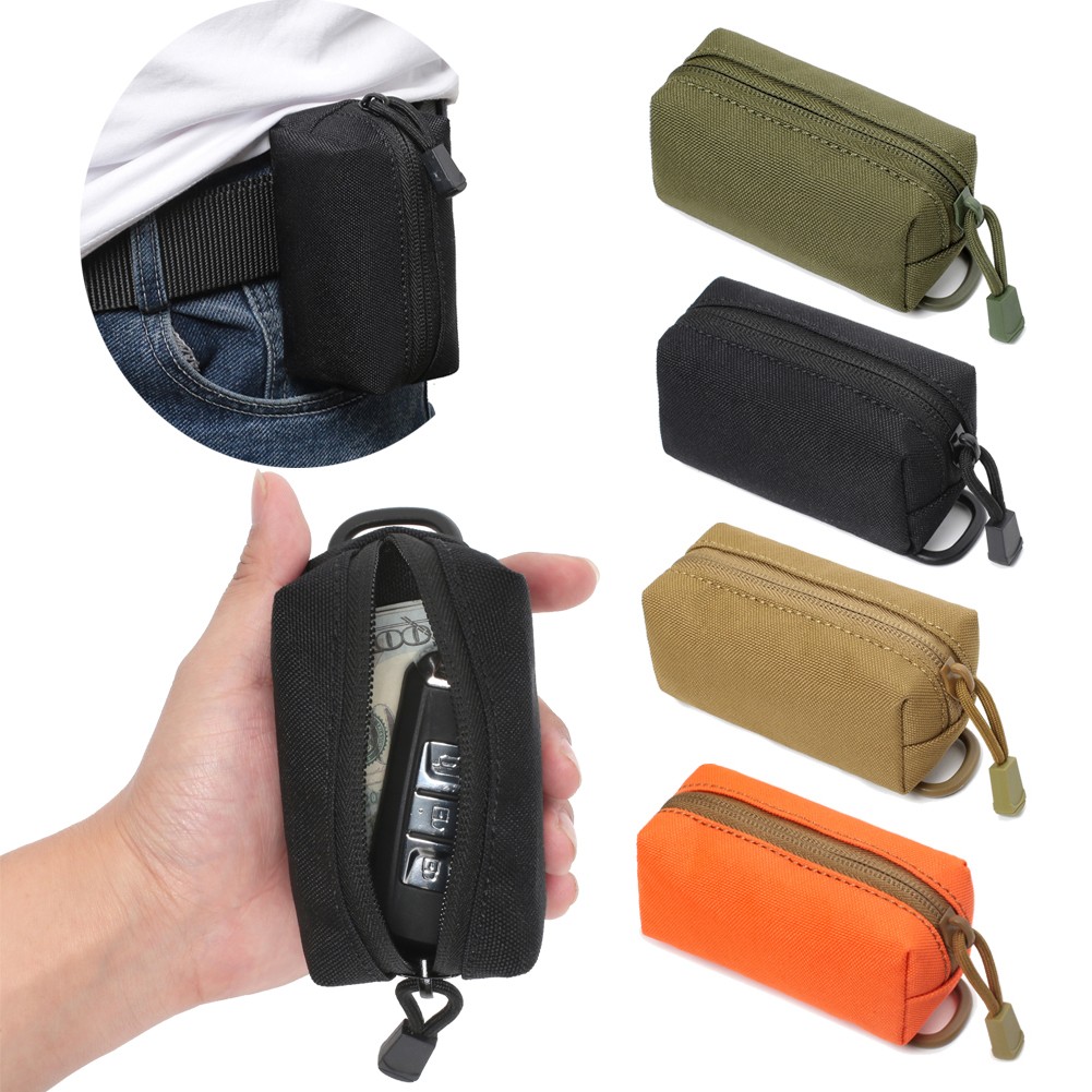 Tactical Outdoor Belt Waist Pack Bag Portable Key Organizer Men Mini Molle Pouch