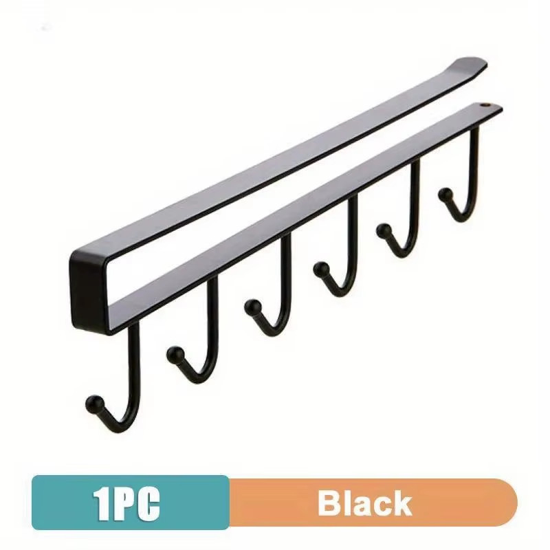 1Pc Kitchen Shelf Storage Clothes Hanging Organizer Cup Holder Glass Mug Holder